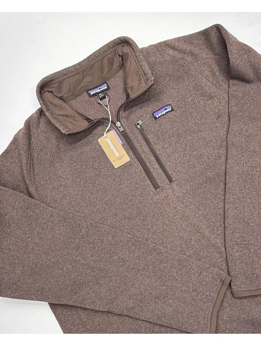 NWT Patagonia Mens Better Sweater 1/4 Zip Fleece Pullover Brown XXL 25523FA22
